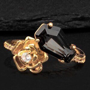 Gold Skull Coffim Ring, Charmed Aroma Coffin Collection